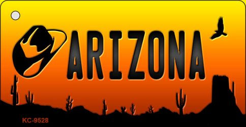 Cowboy Hat Arizona Scenic Novelty Aluminum Key Chain KC-9528