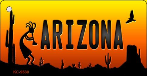 Kokopelli Arizona Scenic Novelty Aluminum Key Chain KC-9530