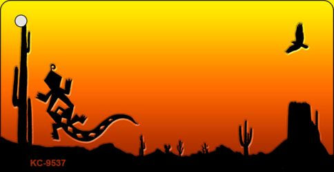 Lizard Blank Scenic Novelty Aluminum Key Chain KC-9537