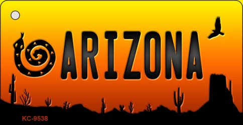 Snake Arizona Scenic Novelty Aluminum Key Chain KC-9538