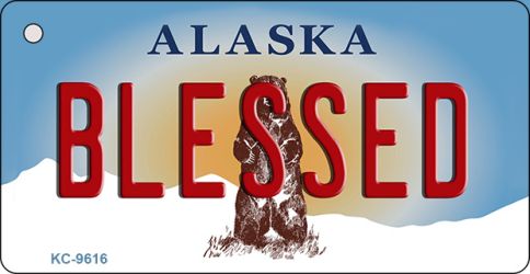 Blessed Alaska State Novelty Aluminum Key Chain KC-9616