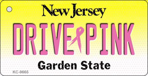 Drive Pink New Jersey Novelty Aluminum Key Chain KC-9665
