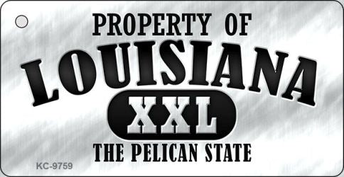 Property Of Louisiana Novelty Metal Key Chain KC-9759