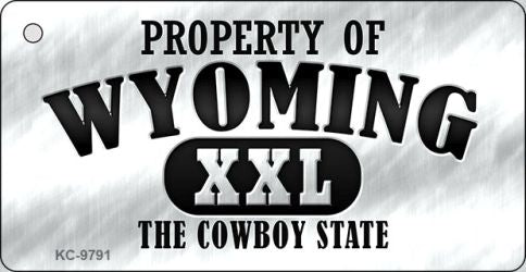 Property Of Wyoming Novelty Metal Key Chain KC-9791