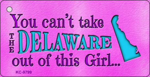 Delaware Girl Novelty Metal Key Chain KC-9799
