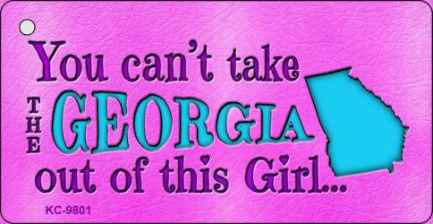 Georgia Girl Novelty Metal Key Chain KC-9801