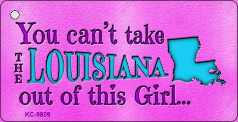 Louisiana Girl Novelty Metal Key Chain KC-9809