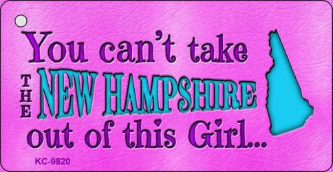 New Hampshire Girl Novelty Metal Key Chain KC-9820