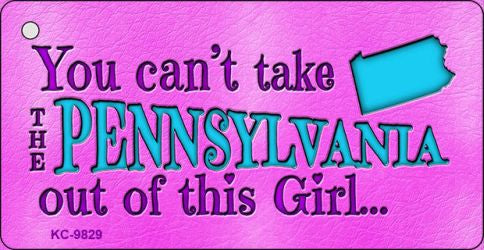 Pennsylvania Girl Novelty Metal Key Chain KC-9829