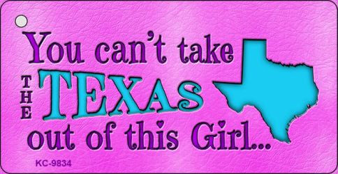 Texas Girl Novelty Metal Key Chain KC-9834