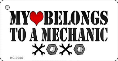 Heart Belongs To Mechanic Novelty Metal Key Chain KC-9857