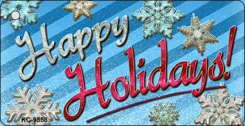 Happy Holidays Novelty Aluminum Key Chain KC-9858
