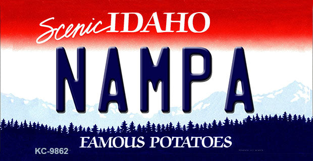 Nampa Idaho State Metal Novelty Aluminum Key Chain KC-9862