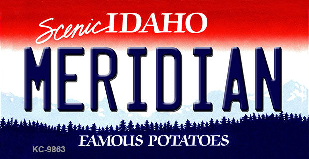 Meridian Idaho State Metal Novelty Aluminum Key Chain KC-9863