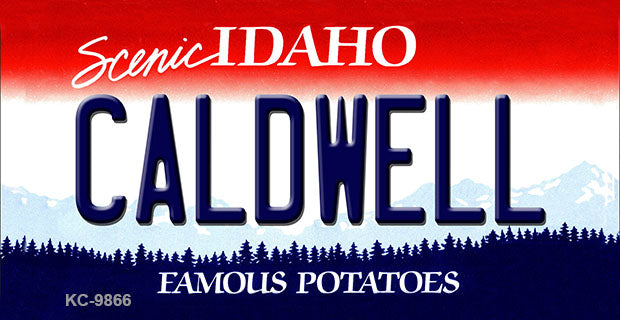 Caldwell Idaho State Metal Novelty Aluminum Key Chain KC-9866