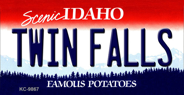 Twin Falls Idaho State Metal Novelty Aluminum Key Chain KC-9867