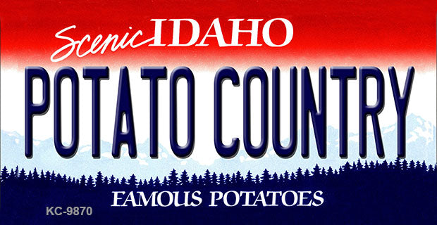 Potato Idaho State Metal Novelty Aluminum Key Chain KC-9870