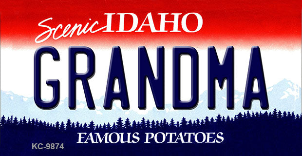 Grandma Idaho State Metal Novelty Aluminum Key Chain KC-9874
