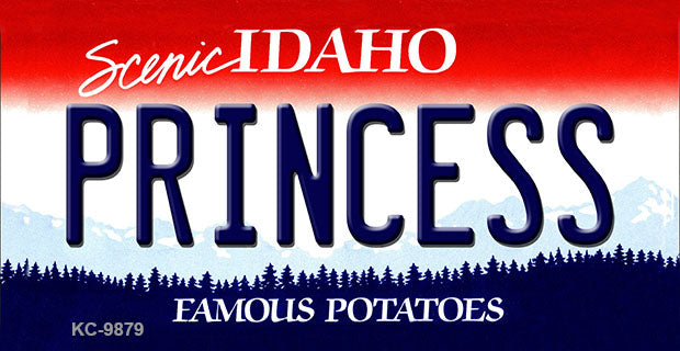 Princess Idaho State Metal Novelty Aluminum Key Chain KC-9879