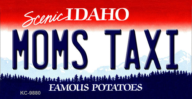 Mom's Taxi Idaho State Metal Novelty Aluminum Key Chain KC-9880