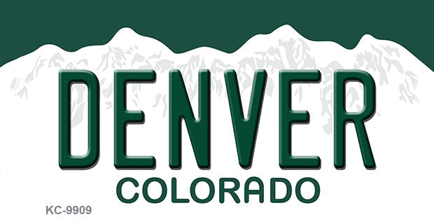 Denver Colorado Metal Novelty Aluminum Key Chain KC-9909