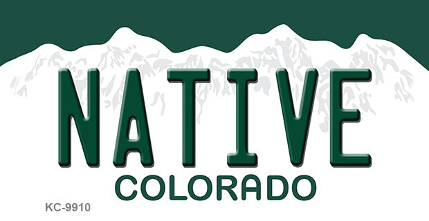 Native Colorado Metal Novelty Aluminum Key Chain KC-9910