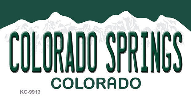 Colorado Springs Colorado Metal Novelty Aluminum Key Chain KC-9913