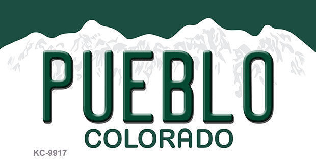 Pueblo Colorado Metal Novelty Aluminum Key Chain KC-9917