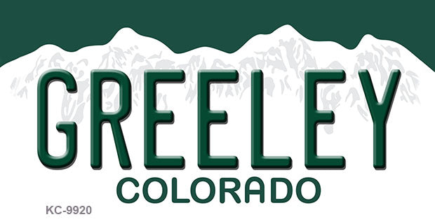 Greeley Colorado Metal Novelty Aluminum Key Chain KC-9920