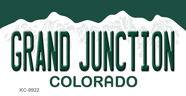 Grand Junction Colorado Metal Novelty Aluminum Key Chain KC-9922