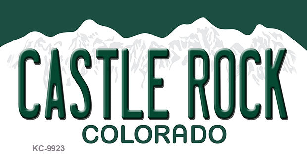 Castle Rock Colorado Metal Novelty Aluminum Key Chain KC-9923