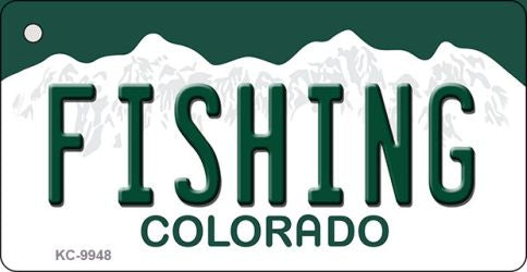 Fishing Colorado Metal Novelty Aluminum Key Chain KC-9948