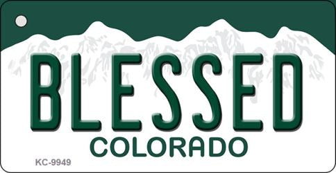 Blessed Colorado Metal Novelty Aluminum Key Chain KC-9949