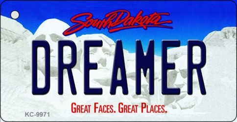 Dreamer South Dakota Metal Novelty Aluminum Key Chain KC-9971