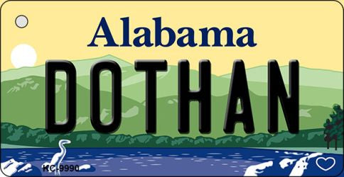 Dothan Alabama Metal Novelty Aluminum Key Chain KC-9990