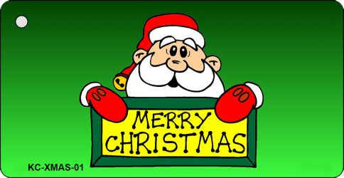 Merry Christmas Sign Novelty Aluminum Key Chain KC-XMAS-01