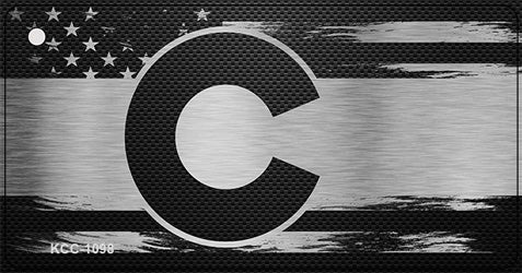 Colorado Carbon Fiber Effect Novelty Metal Key Chain KCC-1098