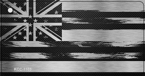 Hawaii Carbon Fiber Effect Novelty Metal Key Chain KCC-1103