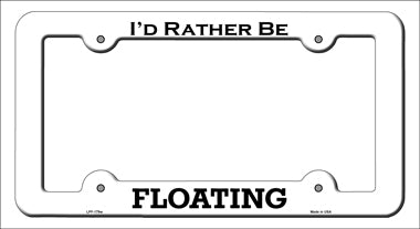 Floating Novelty Metal License Plate Frame LPF-179