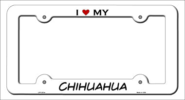 Chihuahua Novelty Metal License Plate Frame LPF-201