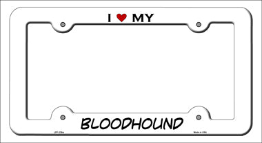 Bloodhound Novelty Metal License Plate Frame LPF-239