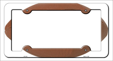 Football Threads Novelty Metal License Plate Frame LPF-275