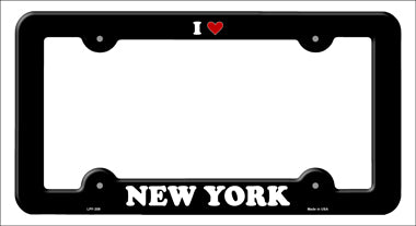 Love New York Novelty Metal License Plate Frame LPF-309