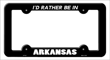 Be In Arkansas Novelty Metal License Plate Frame LPF-331