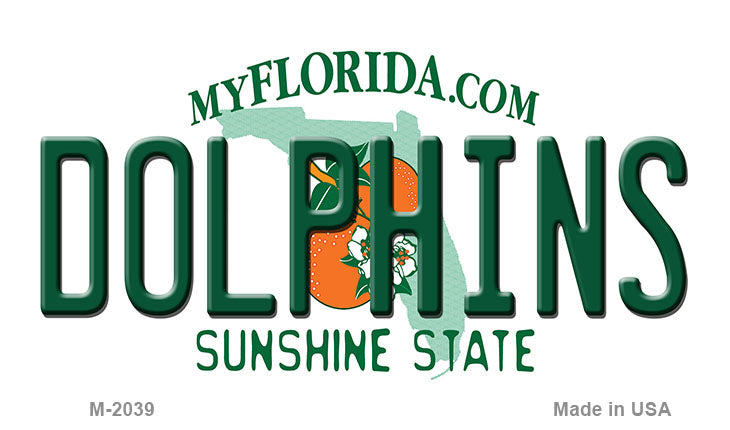 Dolphins Florida State Novelty Novelty Metal Key Chain KC-2039