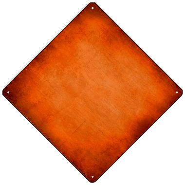 Orange Oil Rubbed Novelty Mini Metal Crossing Sign MCX-007