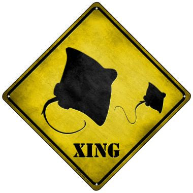 Stingray Xing Novelty Mini Metal Crossing Sign MCX-049