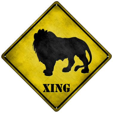 Lion Xing Novelty Mini Metal Crossing Sign MCX-058