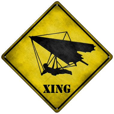Hang Glider Xing Novelty Mini Metal Crossing Sign MCX-093