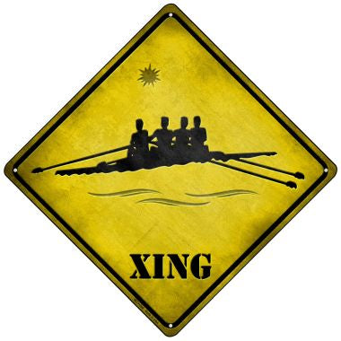 Kayak Racing Xing Novelty Mini Metal Crossing Sign MCX-098